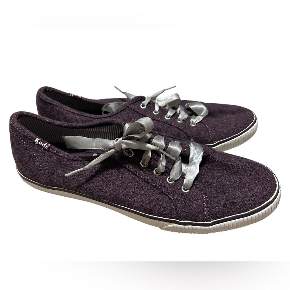 Women’s Keds shoes purple wool blend—size 8.5